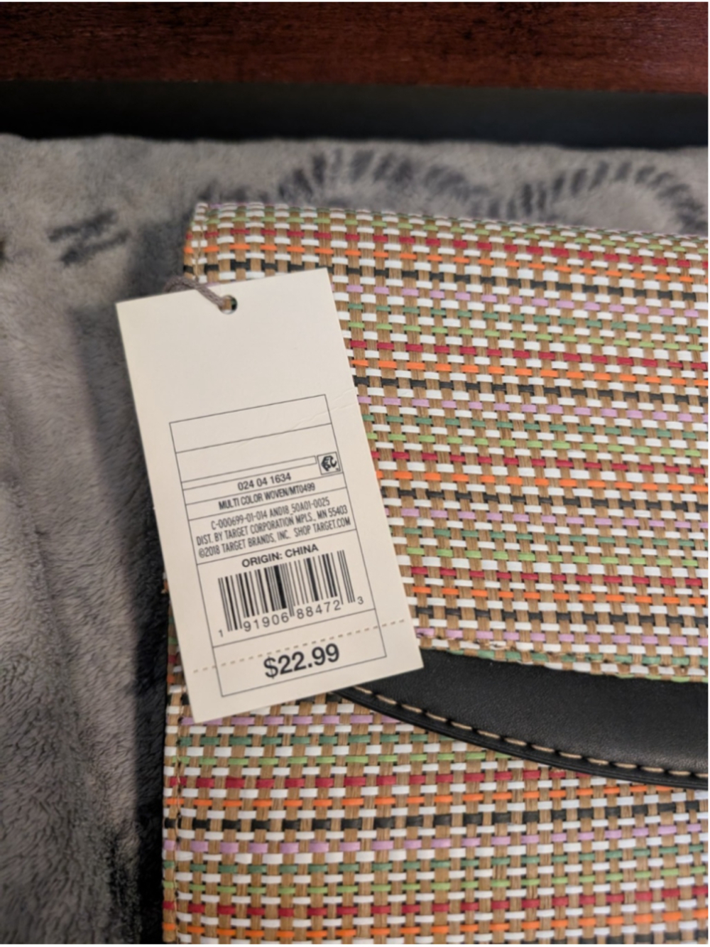 A New Day Multicolor Woven Snap Closure Clutch/Wristlet - Picture 4 of 6